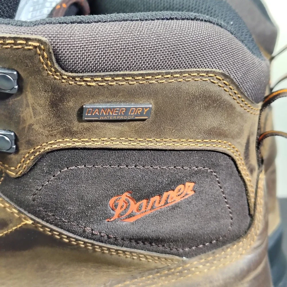 Danner Boots Mens 12 EE Brown Leather Crafter 6